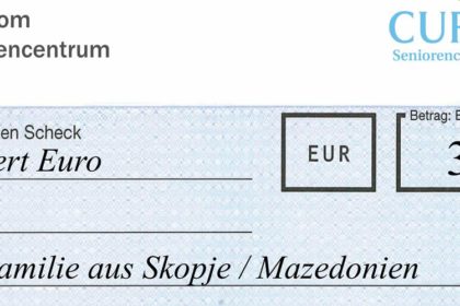 CURA Heiligenhafen spendet für Roma-Familie in Mazedonien