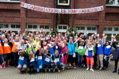 CURA Mitarbeiter Olympiade  in Hamburg Lerchenberg