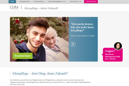 Ausbildung in der Altenpflege > neue Website