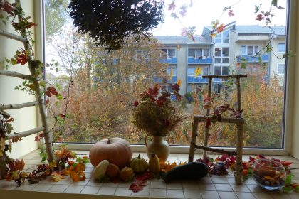 Herbstimpressionen in unserem Haus