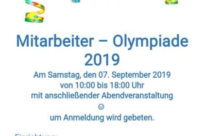 Mitarbeiter – Olympiade 2019