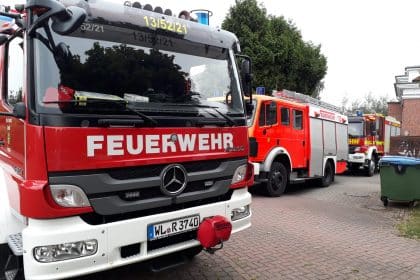 Die Feuerwehr im Cura Seniorencentrum Maschen