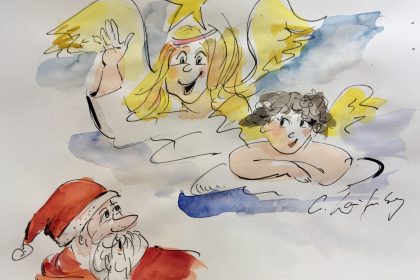 Zeichen-Workshop „Engel oder Weihnachtsmann..“ mit Gerda Laufenberg