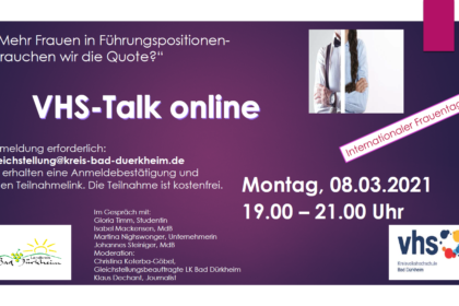 Talk zum Internationalen Frauentag